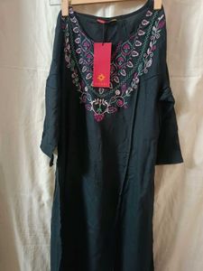 Vishudh Black Ethnic Kurta