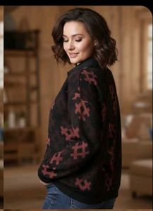 sale🎊🎆🎄🎉Teddy Bear Sequin Embellished Top