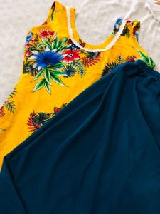 Floral Print plazo kurti