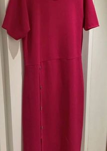 Magenta Midi Dress