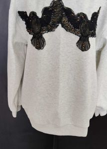 Bird Applique Sweatshirt