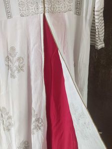 White Embroidered Kurta(combo)