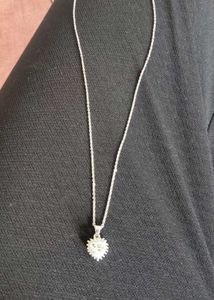 92.5 Silver Chain Pendant With Hallmark
