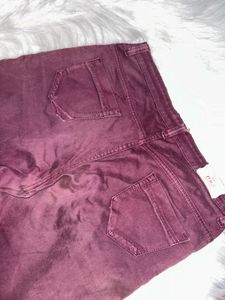 Mauve Zola Skinny Denim Pants