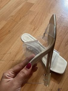 Transparent Clear Wedge Like Heels