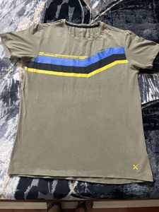 Striped Olive Green T-shirt