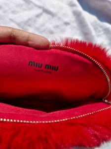 Miu Miiu Parfums Soft Fully Fur Pouch