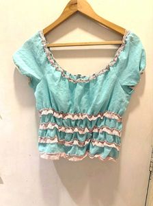 Cute Lace Trim Top