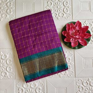 Elegant Red Cotton Saree