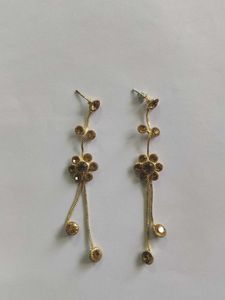 Golden Dangle Earrings