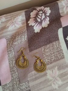Golden Hoop Earrings