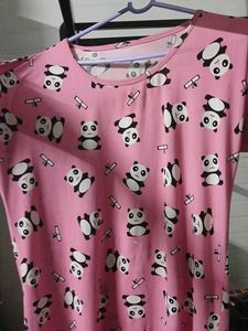 Cute Panda Print Top