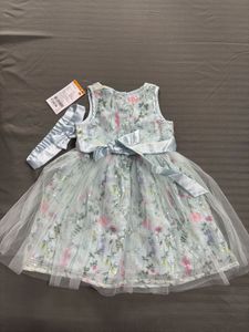 Floral Dress with Headband(18-24) Months Baby