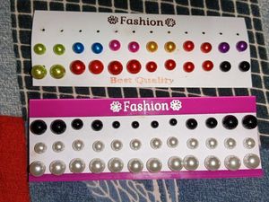 Earring Stud Set 30 Pair Multi Colour