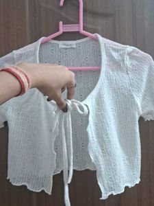 White Tie Up Pinteresty Top