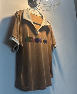 Cartoon Print Collared Top