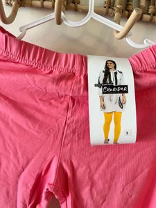 Pink Cotton Leggings