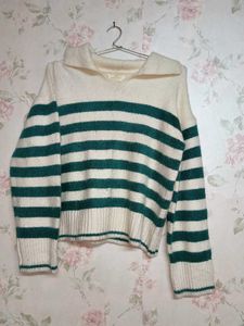 Striped Knit Sweater
