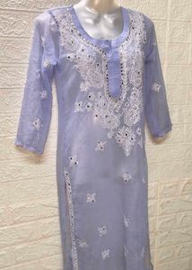 Chikankari Lavender 🪻 Small Size Kurta