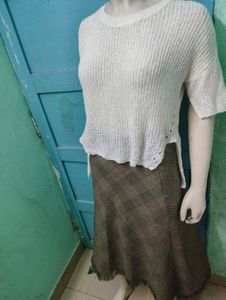 High Low Knitted Top