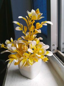 Artificial Yellow Potted Plant