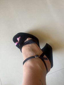 Black party Block Heel