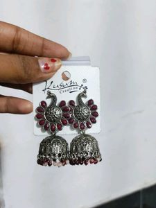 Oxidised Jhumkas