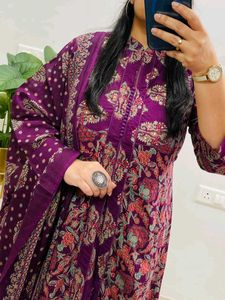 Anarkali Kurti with Bottom and Dupatta