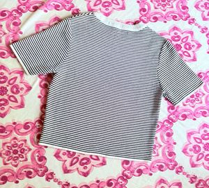 Zudio Striped Crop Top
