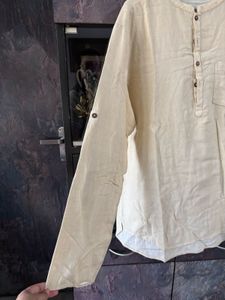 Men&#39;s Lightweight Linen Short Kurta