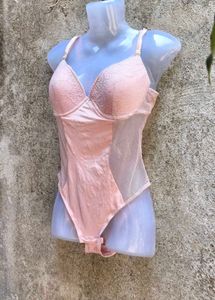 I. SEXY PEACH NET BODYSUIT