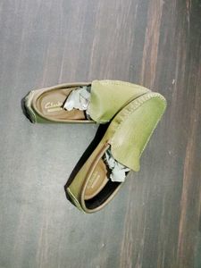 Clarks Olive Loafers