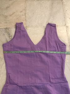 Lavander Sleeveless  Kurti