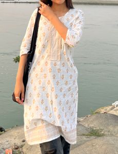 White Cotton Kurti