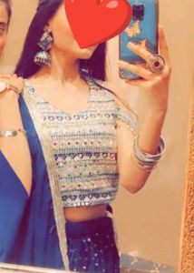 Navy Blue Lehanga Choli