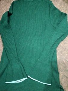 Green Turtleneck Sweater