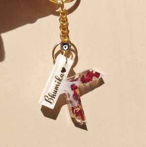 Resin Letter Keychains