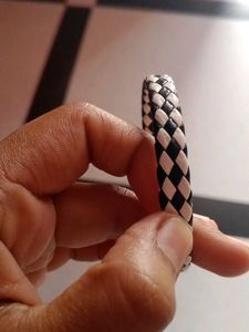 Woven Bracelet - Black and White