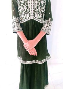 Girls Fancy Gharara Frock 💚💚💚