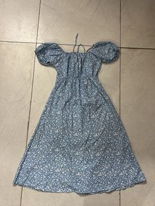 Pretty Summer Floral Blue Dress 🩵
