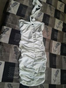 Mint Green Cream Colour Dress Party Wear