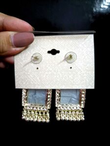 Classic drop Silver Alloy earrings