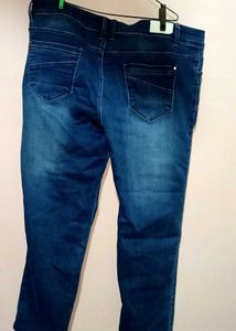 Navy Blue Denim Jeans