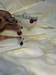 Red Beaded arm Cuffs