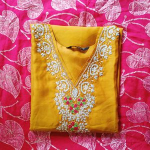 Elegant Mustard Kurta