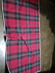 Cotton Red &amp; Black Refrigerator Or TV Cover