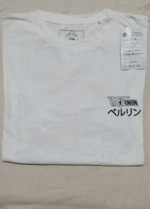 White Graphic T-Shirt Cotton Fabric
