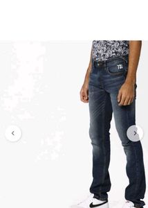 Stonewashesd Pepe Jeans With Distress Details