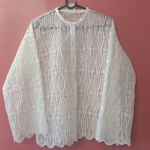 BEAUTIFUL TRANCE OFF WHITE TOP👕👌🏻😍👍🏻