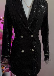 Sequin Blazer Dress